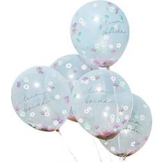 Polterabend Latexballoner Ginger Ray Floral Team Bride Konfetti Ballon 5 stk