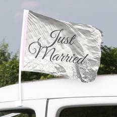 Bilflagga Folat Bilflagga Just Married 2-pack