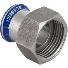 Geberit 22 mm x 1" Forskruning RF muffe/muffe Mapress