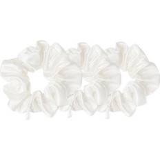 Silk scrunchies Cloud & Glow Silk Scrunchies White 4 cm 3-pack