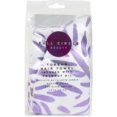 Full Circle FCB Lilac Leaf Coconut Oil Infused Hair Towel Turban