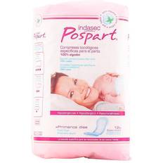Fødselsbind Indasec Cotton Maternity Pads Indasec (12 uds)