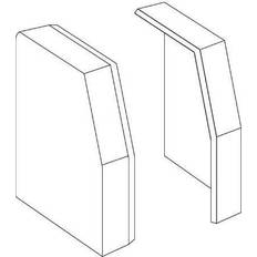TEHALIT Endestykke for rk 190 L 2239 perlehvid