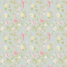 Laura Ashley Summer Palace Duck Egg Wallpaper