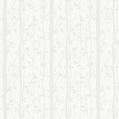 Laura Ashley Cottonwood Wallpaper White