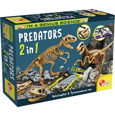 Kits de experimentos científicos Lisciani Superkit de Excavación 2 en 1 para Niños Figuras de Dinosaurios Realistas Juguete Educativo y Divertido