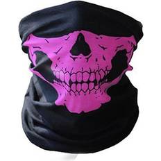 Rød Ansiktsmasker Röd Skelett Mask Scarf Halsduk Halloween Skeleton Mask Röd