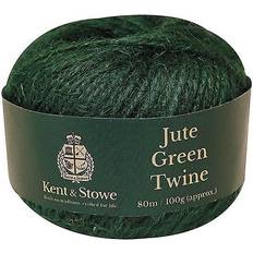 Kent & Stowe Jute Natursnor Grøn 80m