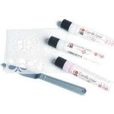 Hobbyartikler Marabu Marabu Candle Liner Dekorationsfarve Til Lys Med 3 Farver, Sommerfugle