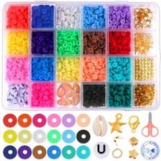 Otego DIY Lerpärlor Polymer Beads 6mm Smyckestillverkning