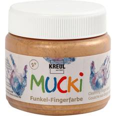 Fingermaling Mucki Fingermaling, metallic guld, 150ml