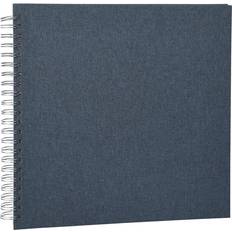 Focus Base Line Canvas Wire-O Blå 30x30 cm (50 Hvide sider 25 Ark)