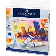 Aquarellen uitverkoop Faber-Castell Aquarelverf 24 Tubes Mengpalet En Penseel