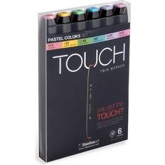 Touch markers set Touch Twin Marker 6-set Pastel