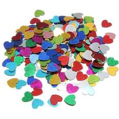 200 Metal-pailletter. Hjerter Multicolor