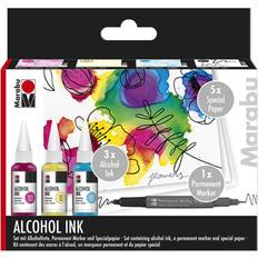 Alcohol Ink, startsæt, blomster