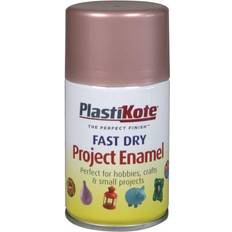 Pink Enamel Paint Plasti-Kote Fast Dry Enamel Aerosol Rose Gold 100ml