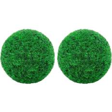 vidaXL Boules de buis artificielles 2 pcs 27 cm n/a