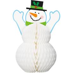 Unique Party Deco Bonhomme de Neige 3D (30 cm) Papier Nid d'Abeille