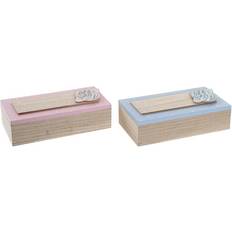 Billiga Askar Dkd Home Decor Dekorationslåda Trä MDF (2 pcs) (22 x 6 x 9 cm) Ask