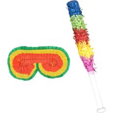 Feest Piñata's Thetru Set Piñata (blinddoek en stok 43 cm)