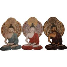 Dkd Home Decor Buddha Prydnadsfigur 10cm 3st