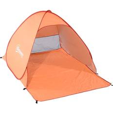 Pop up beach tent Outsunny Pop Up Beach Tent Orange