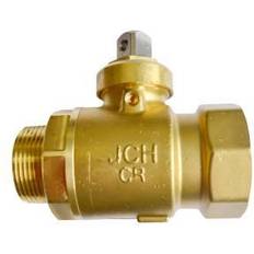 JCH 2" kuglehane med muffe og nippel, fuldt gennemløb, 16 mm top