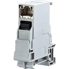 Accesorios Eléctricos Metz Connect 1401106113KE Network outlet DIN rail CAT 6 Light grey