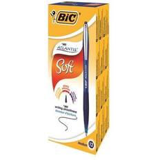 Bic Atlantis Premium Ballpoint Pen Medium 1.0mm Blue 12-pack