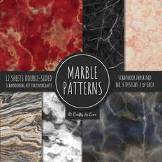 Marble Patterns Scrapbook Paper Pad 8x8 Scrapbooking Kit for Papercrafts, Cardmaking, Printmaking, DIY Crafts, Stationary Designs, Borders, Backgrounds