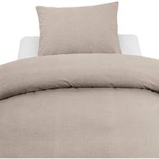 Borganäs Washed Påslakan Grå, Beige, Brun (210x150cm)