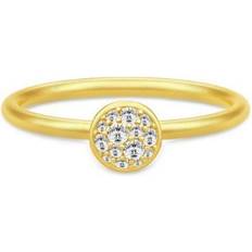 Smykker Julie Sandlau Multipavé Small Ring - Gold/Transparent