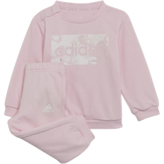 Adidas Infant Essentials Sweatshirt & Pants - Clear Pink/White (H65821)