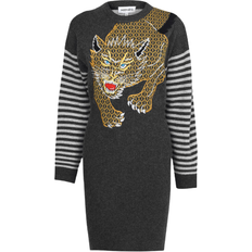 Embroidery Dresses Kenzo Embroidered Tiger Dress - Black