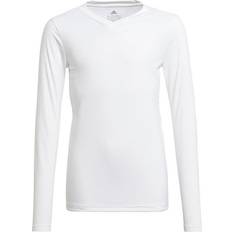 Polyester Basislagen adidas Long Sleeve Baselayer T-shirt Kids - White