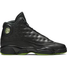 NIKE Leather Children's Shoes NIKE Air Jordan 13 Retro GS - Black/Altitude Green