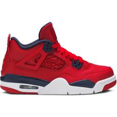 Sneakers Nike Air Jordan 4 Retro GS - Gym Red/White/Metallic Gold/Obsidian