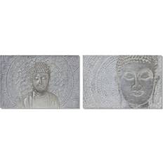 Tavla buddha Dkd Home Decor Tavla Buddha (2 pcs) (120 x 2.8 x 80 cm) Tavla