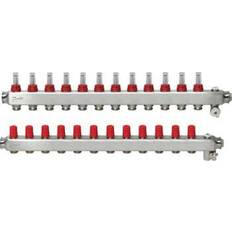 Danfoss Floor Heating Manifold 12+12 SSM With Flowmeter