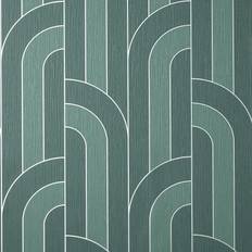 Fine Decor Wallpapers Fine Decor Cascade Arch Emerald/Silver