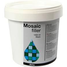 Svarte Tekstilfarger Mosaikfiller 1000 ml