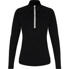 Tridri Performance Quarter Zip Top Women - Black/White