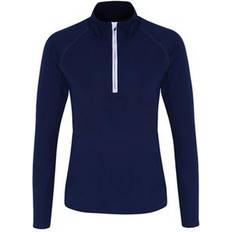 Tridri Performance Quarter Zip Top Women - Navy/White