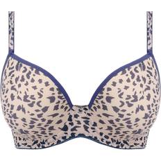 Freya Wild Side Moulded Plunge Bra - Animal