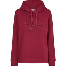 Tommy Hilfiger Monogram Embroidery Regular Fit Hoody - Crimson Ruby