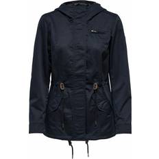 Only Lorca Canvas Parka Jacket - Blue Graphite