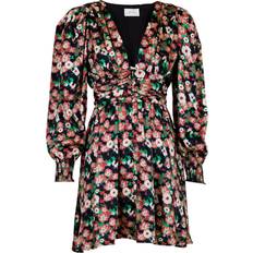 Neo Noir Lecia Fall Flower Dress - Green