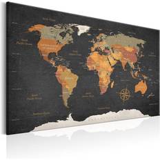 Arkiio World Map Secrets Of The Earth Billede 90x60cm