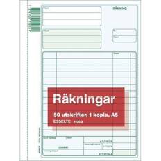 Esselte Kontorspapper Esselte Receipt Form A5 2x50pcs